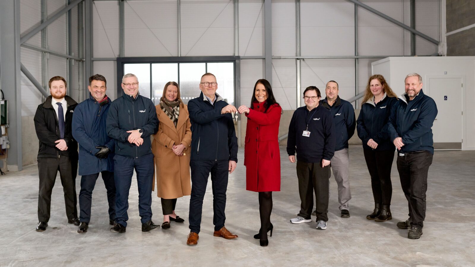 Claire Bathgate, Head of Sales at Dandara Aberdeen with Steve Clark, Regional Sales Director at Agilico, along with members of the Agilico team.