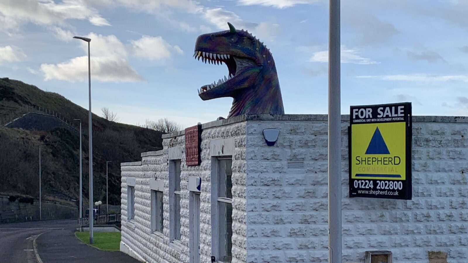 Landmark dinosaur building in Cullen to go under the hammer at Shepherd commercial property auction