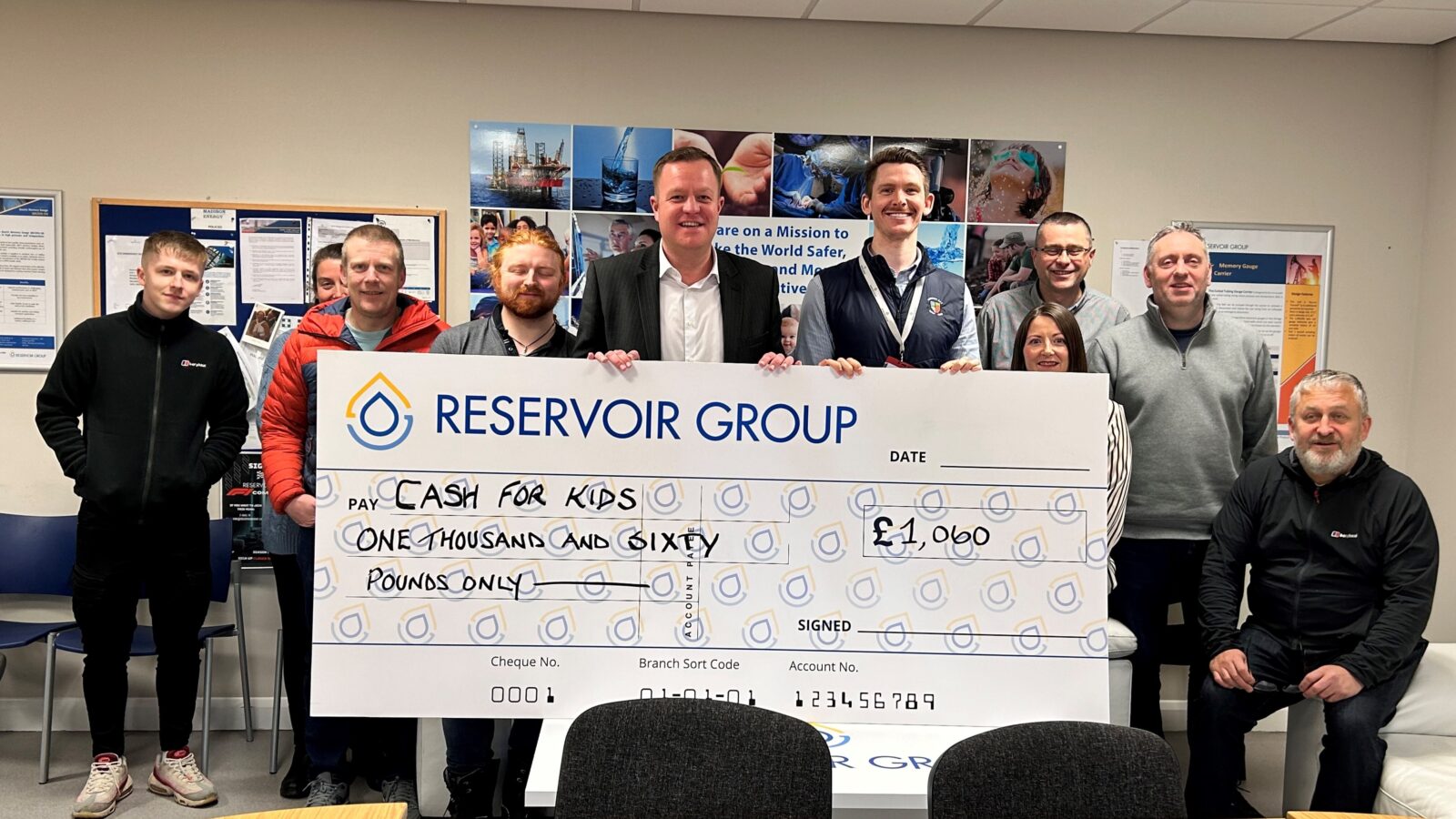 Reservoir Group welcomes Northsound to accept cash raised on behalf of Cash for Kids