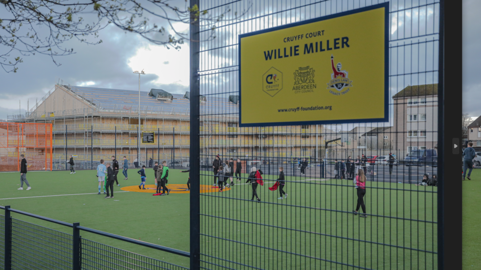 Local young people embrace new Tillydrone Cruyff Court